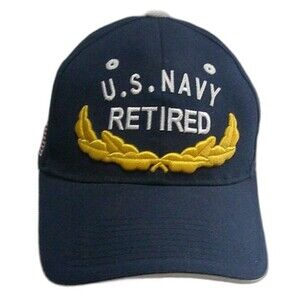 US Navy Retired Cap Adjustable  Fits Most.  Nice Cap